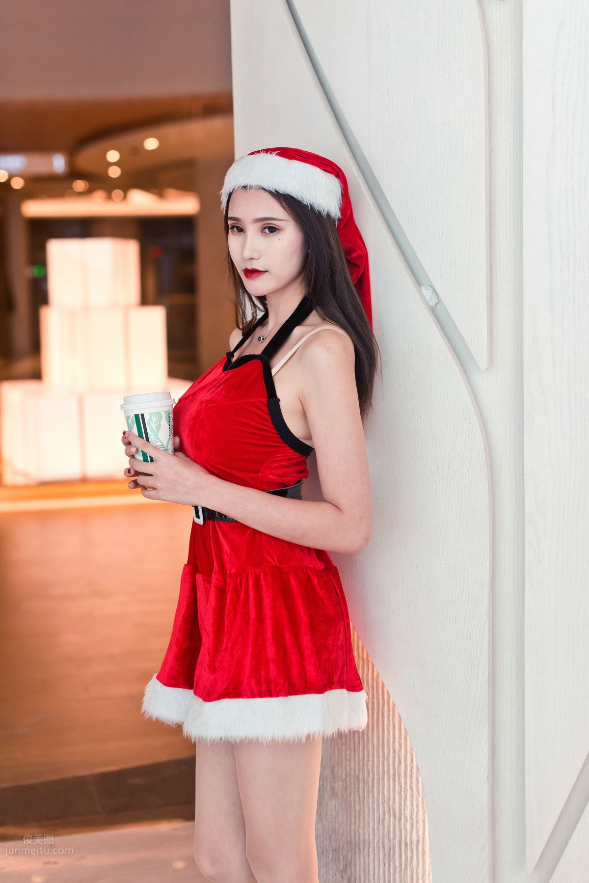 [Mojing Street] 124 The Ultimate Flesh Stockings Christmas Beauty Ting Ting in the Cold Wind photo 6