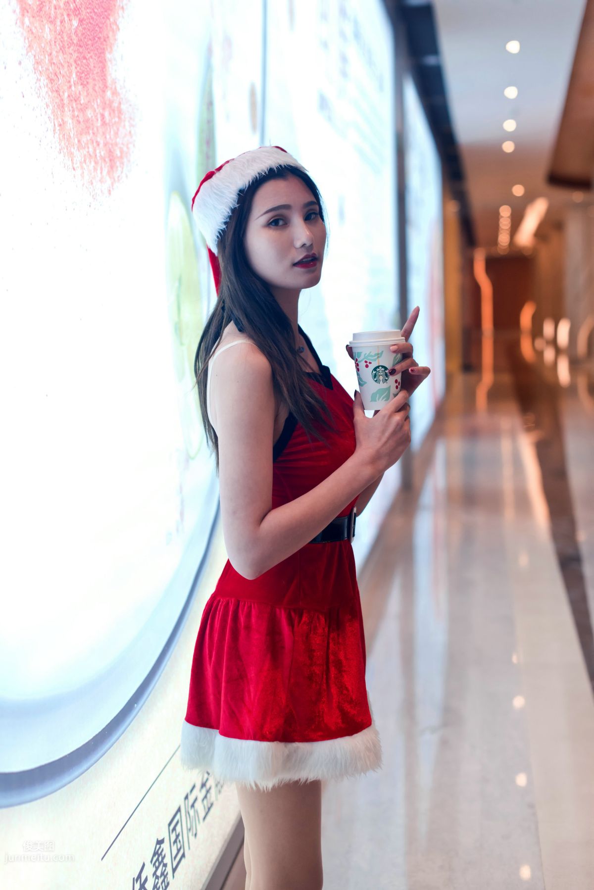 [Mojing Street] 124 The Ultimate Flesh Stockings Christmas Beauty Ting Ting in the Cold Wind photo 17
