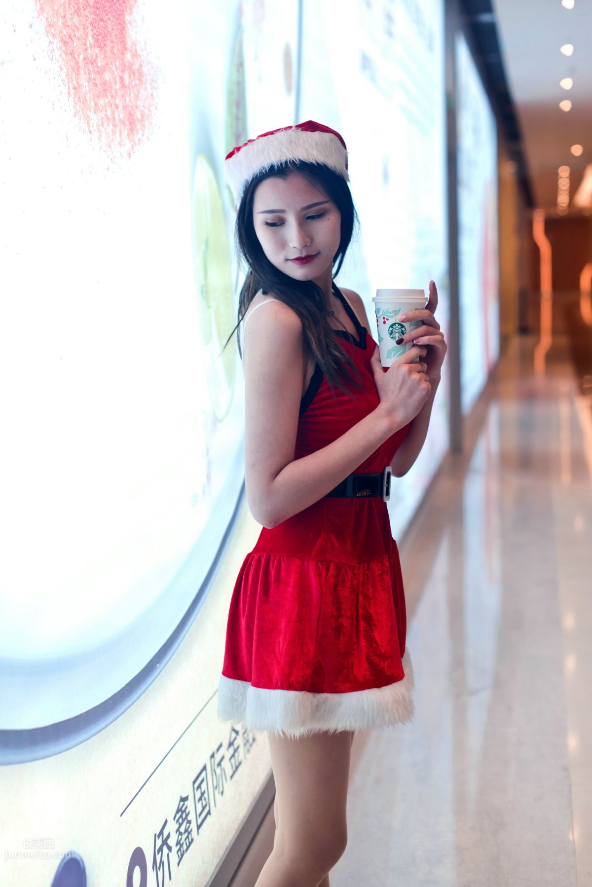[Mojing Street] 124 The Ultimate Flesh Stockings Christmas Beauty Ting Ting in the Cold Wind photo 19