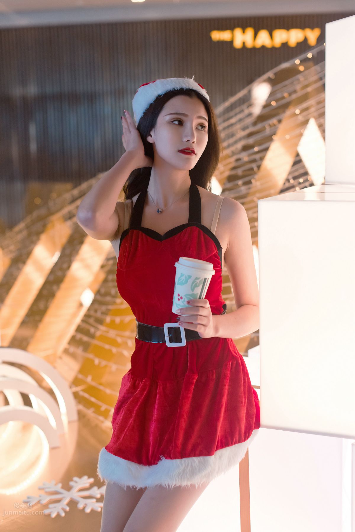 [Mojing Street] 124 The Ultimate Flesh Stockings Christmas Beauty Ting Ting in the Cold Wind photo 20