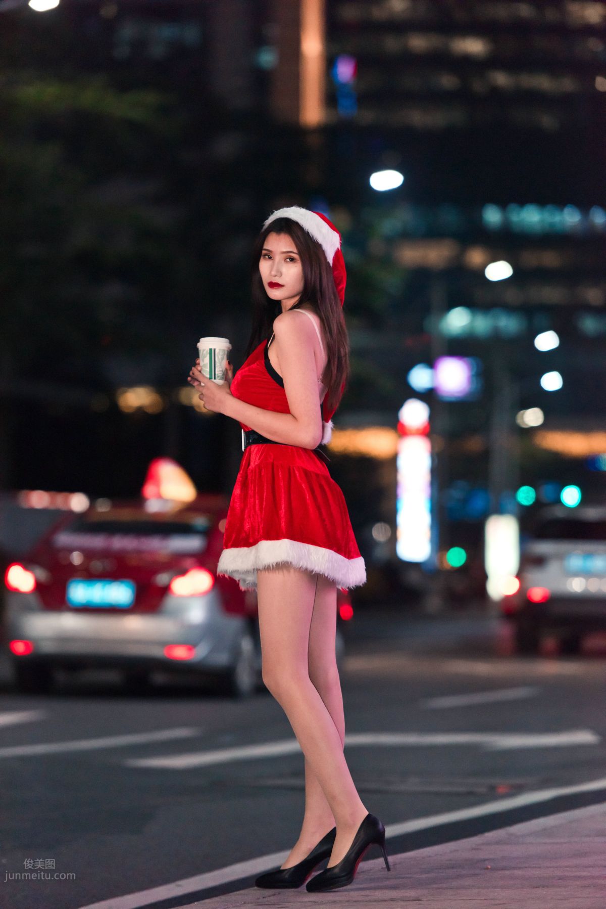 [Mojing Street] 124 The Ultimate Flesh Stockings Christmas Beauty Ting Ting in the Cold Wind photo 68