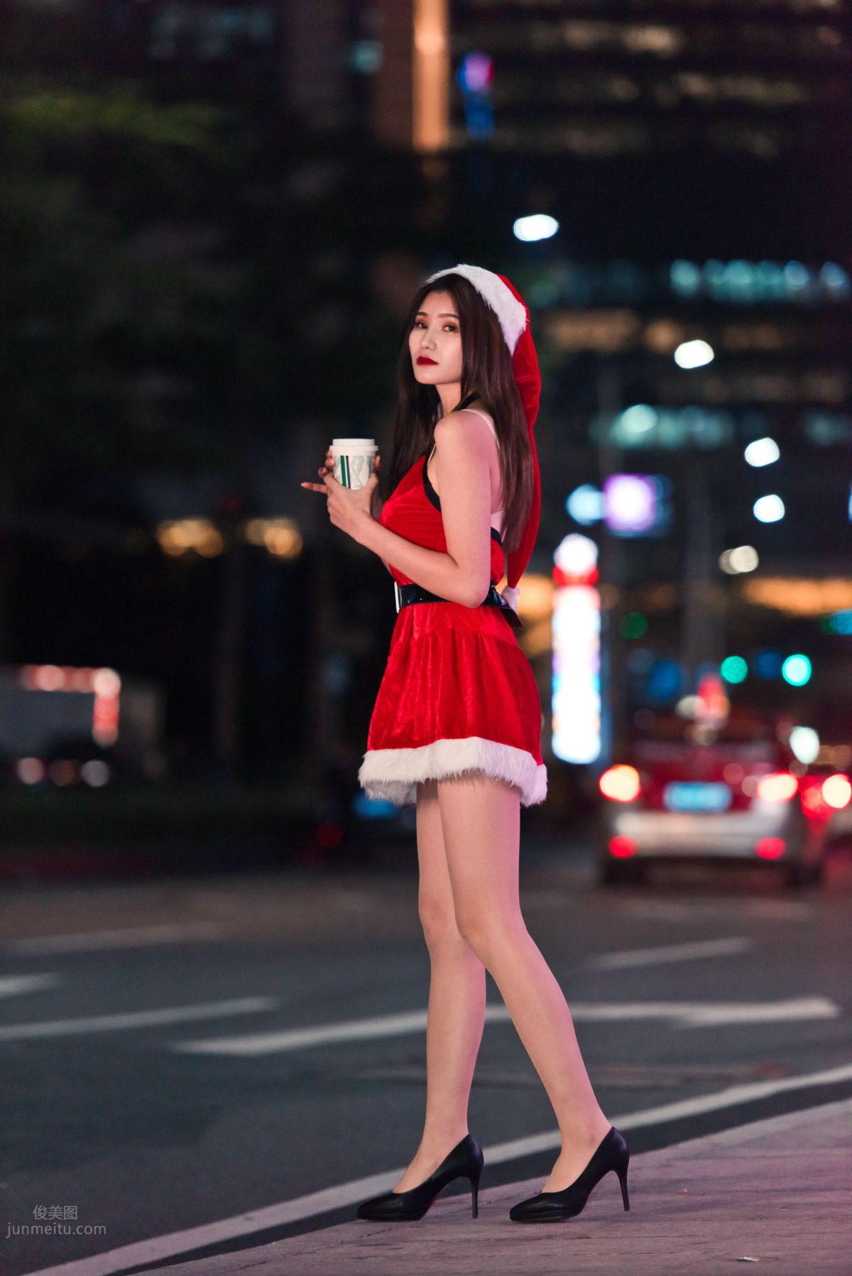 [Mojing Street] 124 The Ultimate Flesh Stockings Christmas Beauty Ting Ting in the Cold Wind photo 70