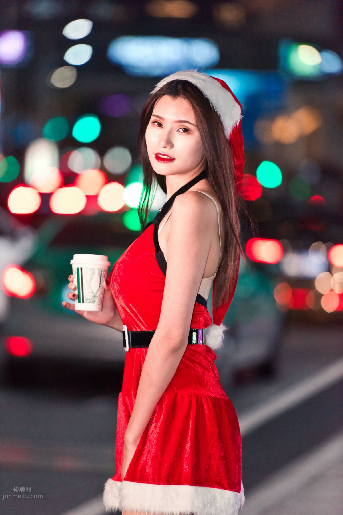 [Mojing Street] 124 The Ultimate Flesh Stockings Christmas Beauty Ting Ting in the Cold Wind photo 95