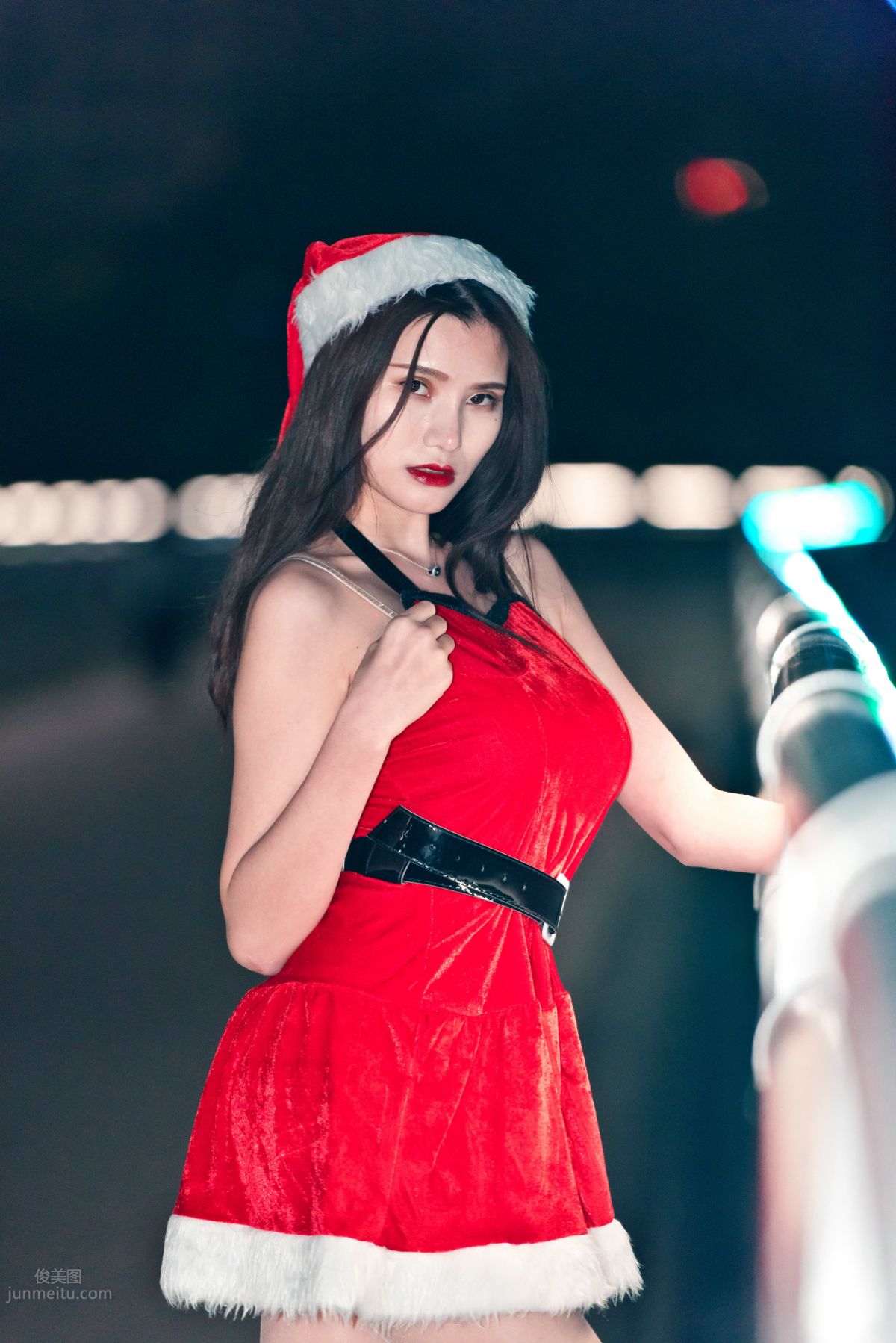 [Mojing Street] 124 The Ultimate Flesh Stockings Christmas Beauty Ting Ting in the Cold Wind photo 108