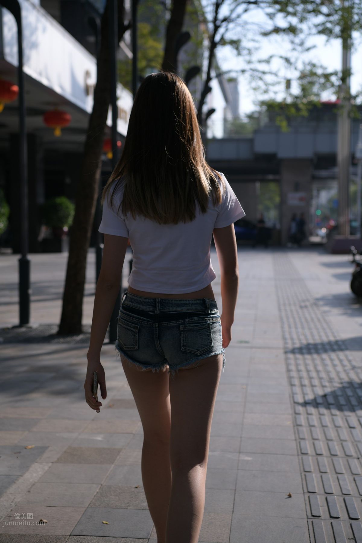 [Mojing Street] 126 Very Sexy Denim Hot Pants Girl photo 67