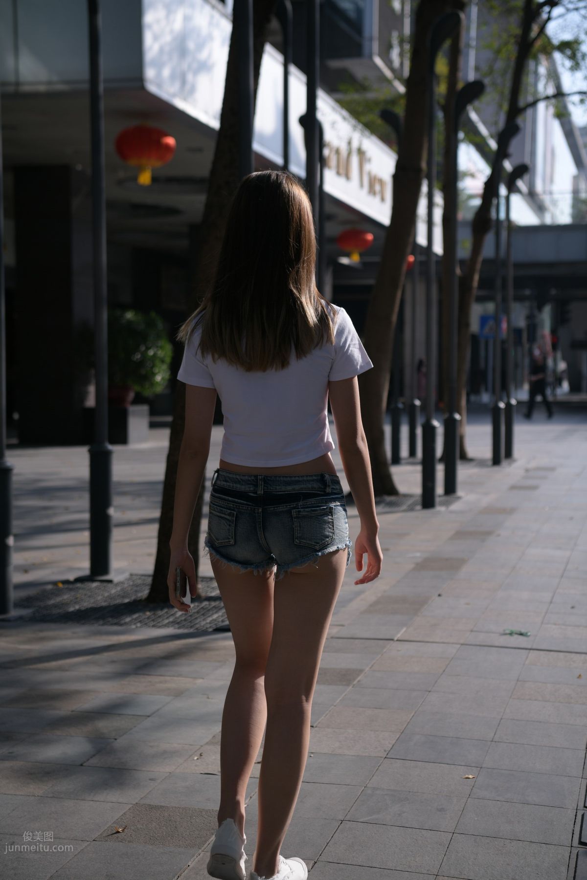 [Mojing Street] 126 Very Sexy Denim Hot Pants Girl photo 72