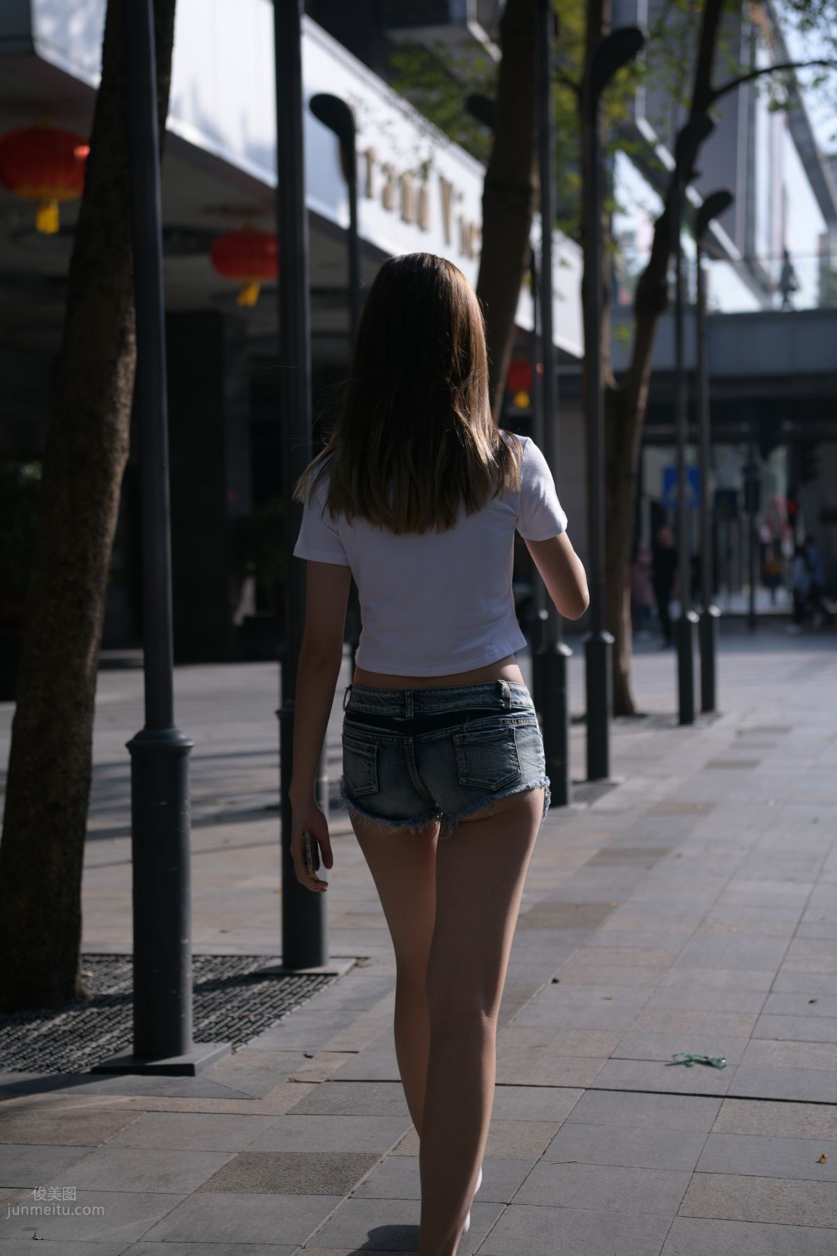 [Mojing Street] 126 Very Sexy Denim Hot Pants Girl photo 74
