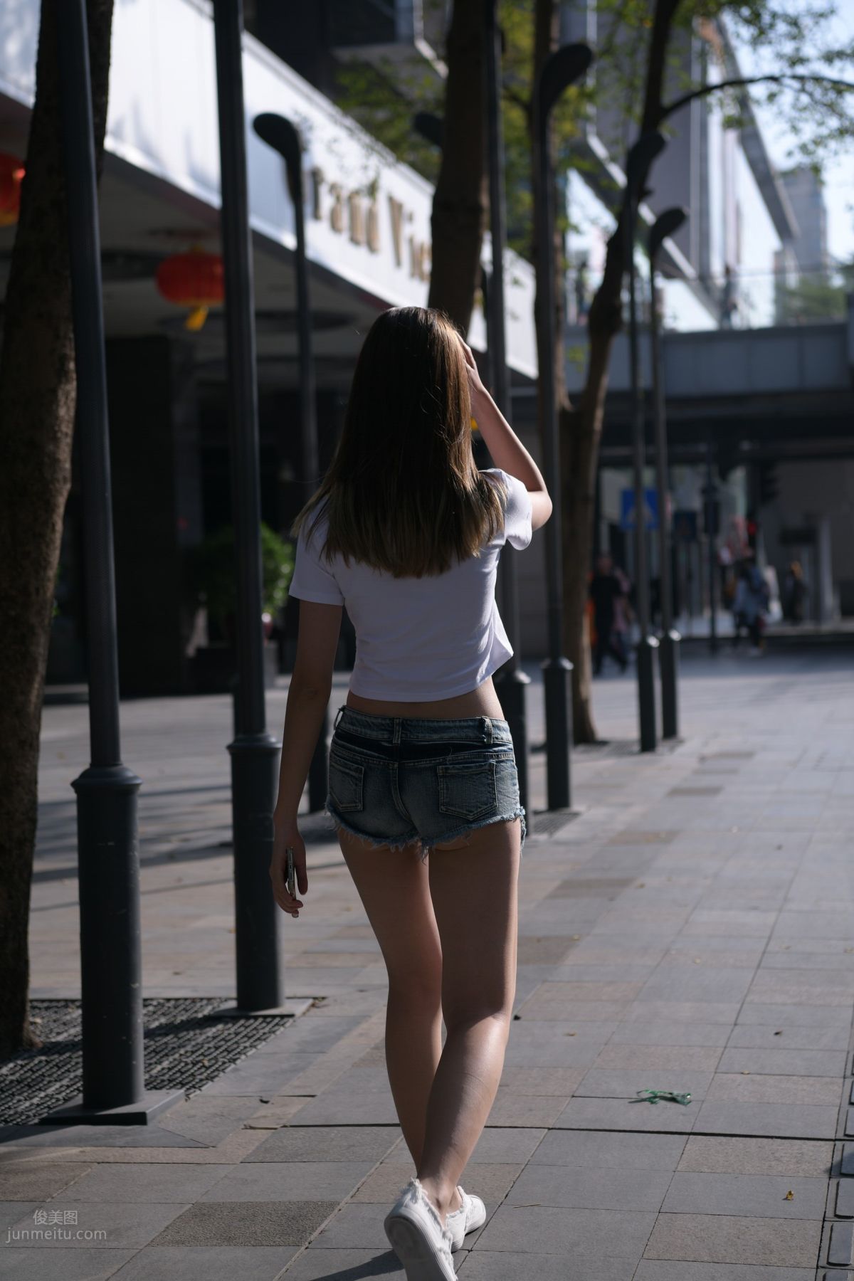 [Mojing Street] 126 Very Sexy Denim Hot Pants Girl photo 75