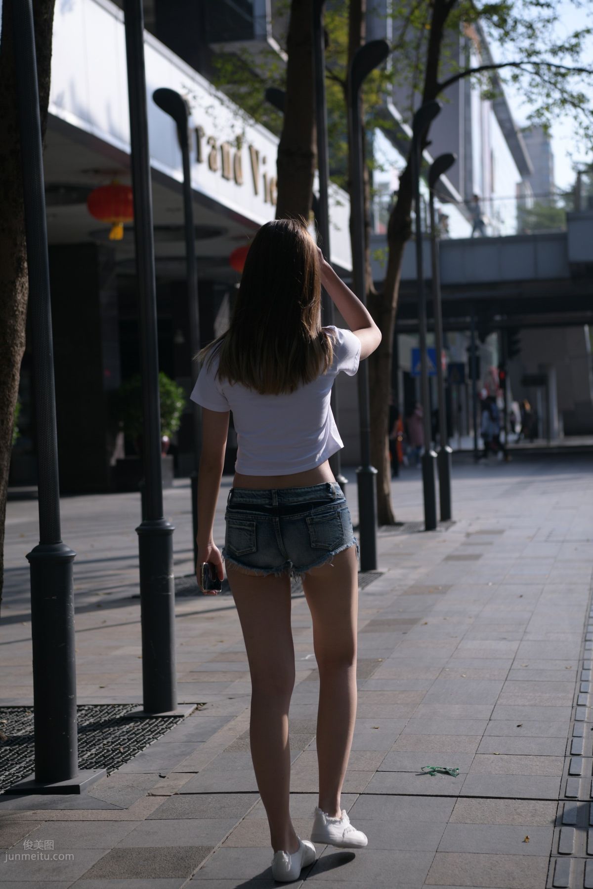 [Mojing Street] 126 Very Sexy Denim Hot Pants Girl photo 76