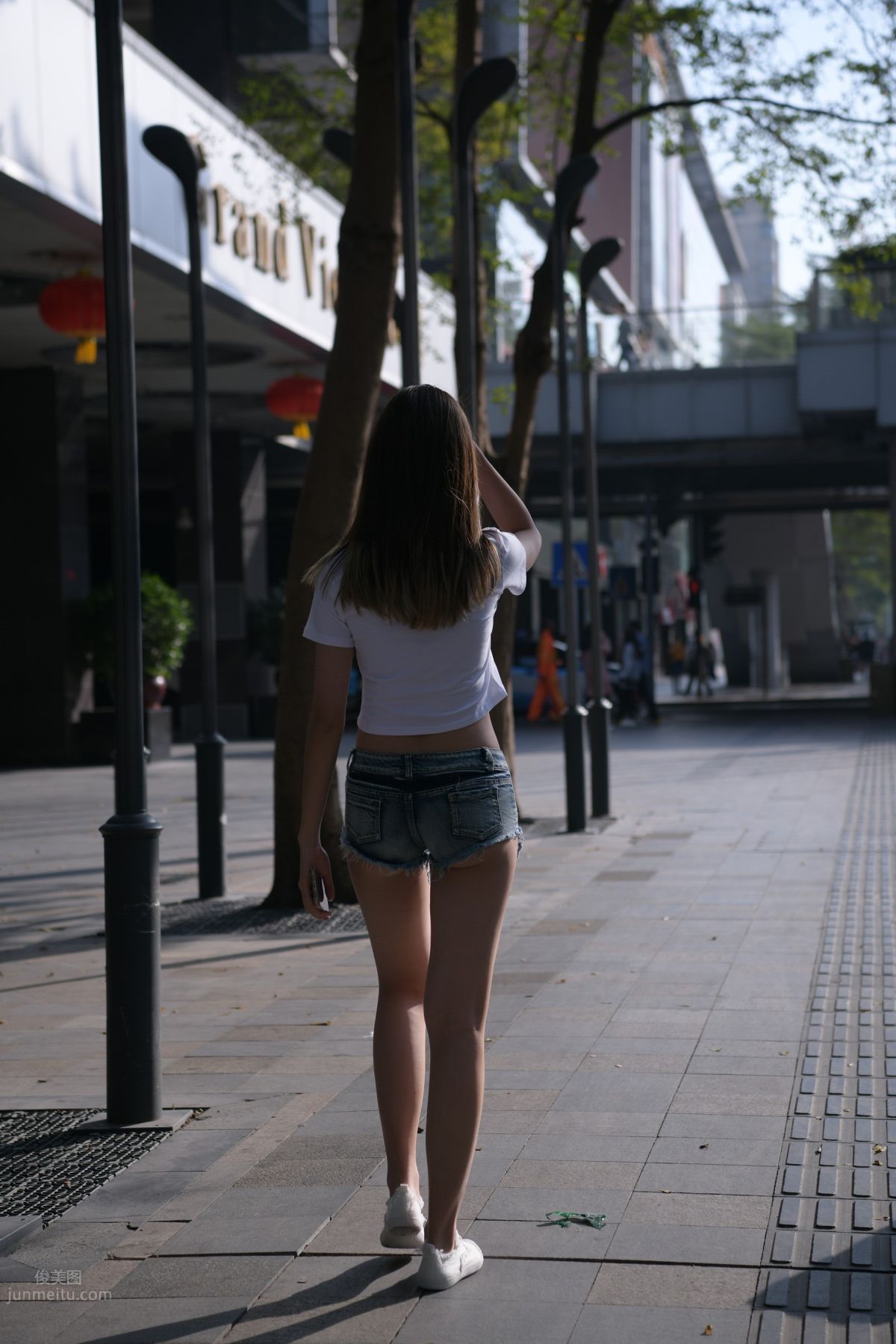 [Mojing Street] 126 Very Sexy Denim Hot Pants Girl photo 77