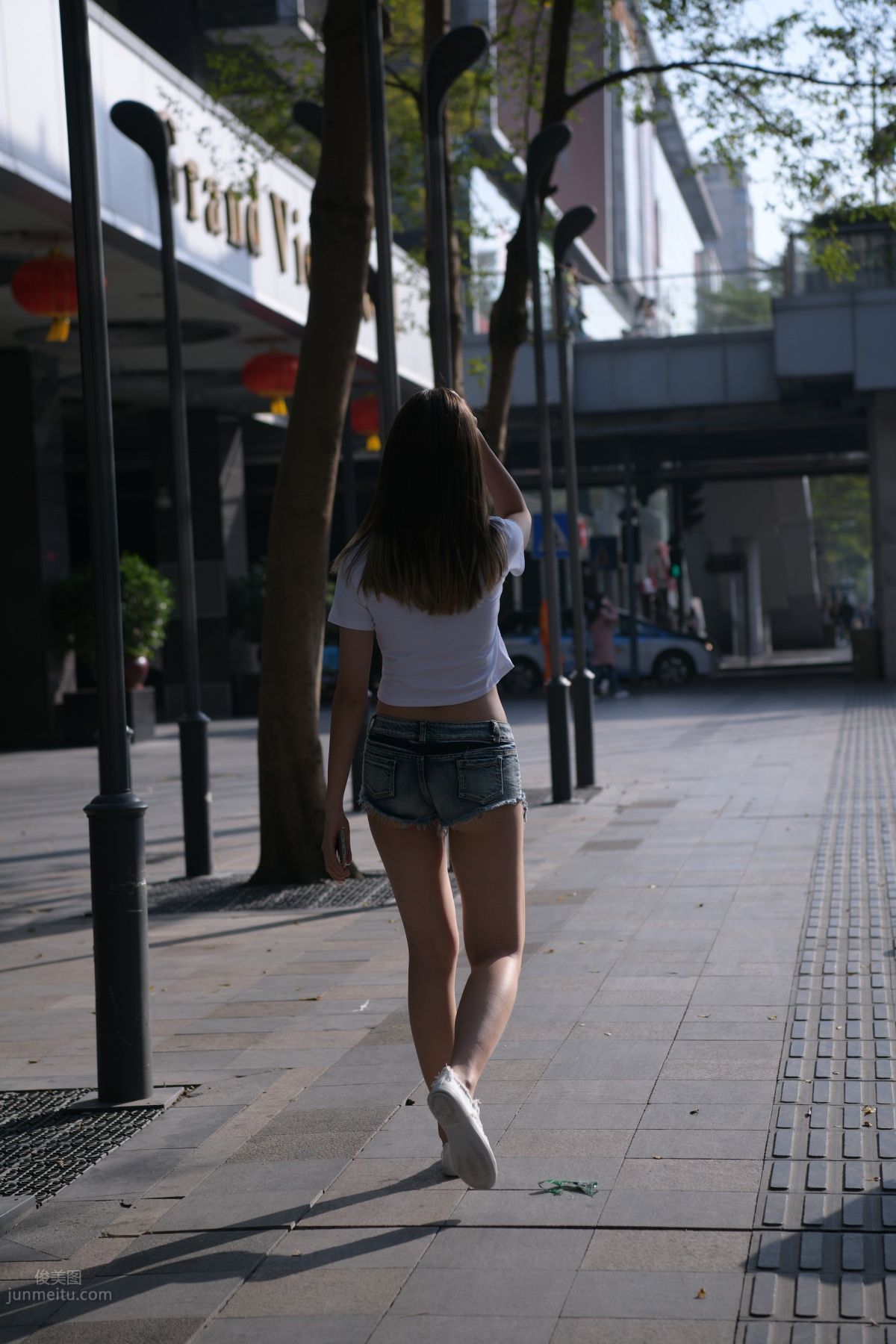 [Mojing Street] 126 Very Sexy Denim Hot Pants Girl photo 79