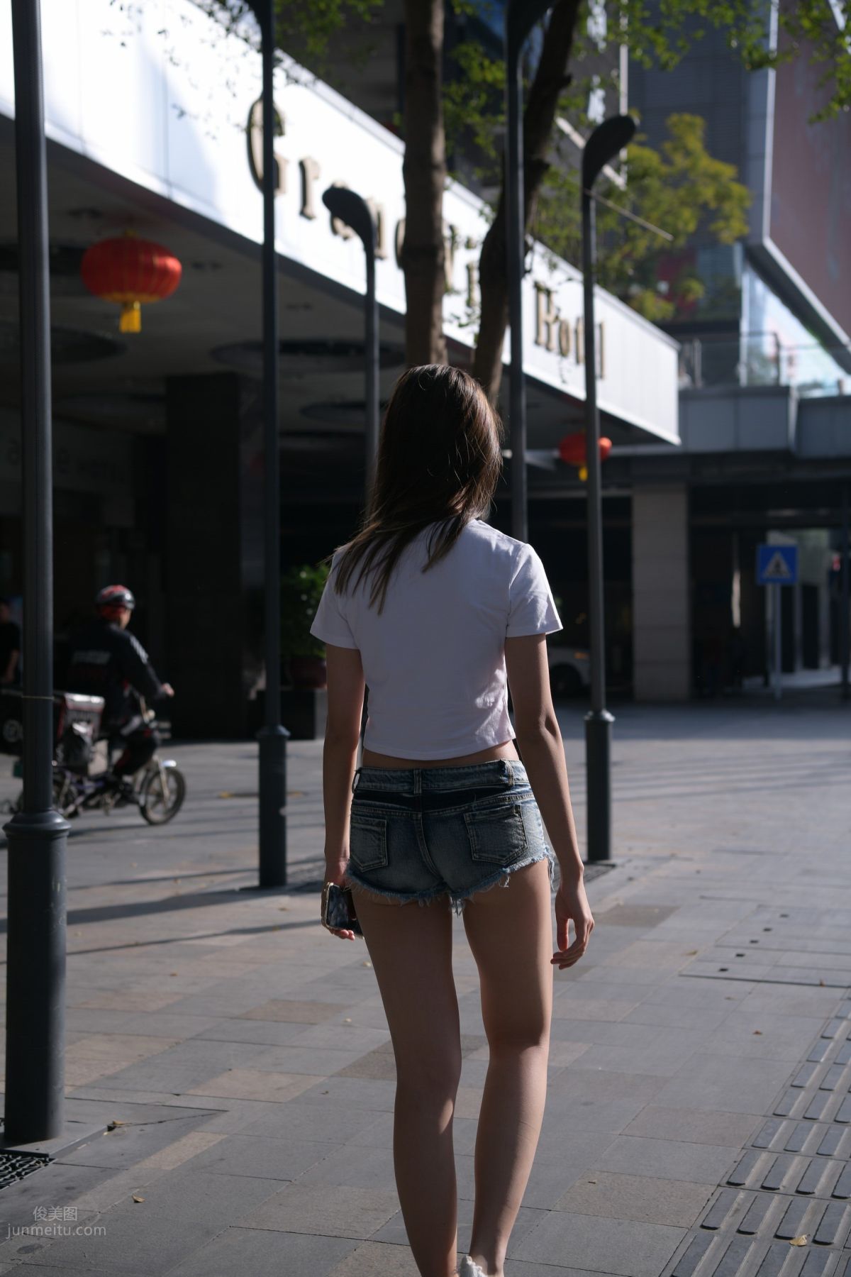 [Mojing Street] 126 Very Sexy Denim Hot Pants Girl photo 82