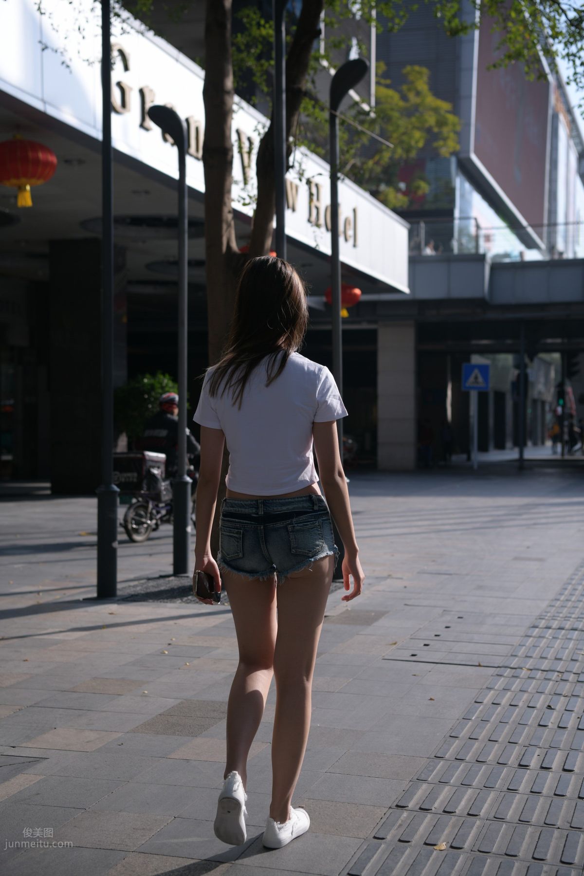 [Mojing Street] 126 Very Sexy Denim Hot Pants Girl photo 83