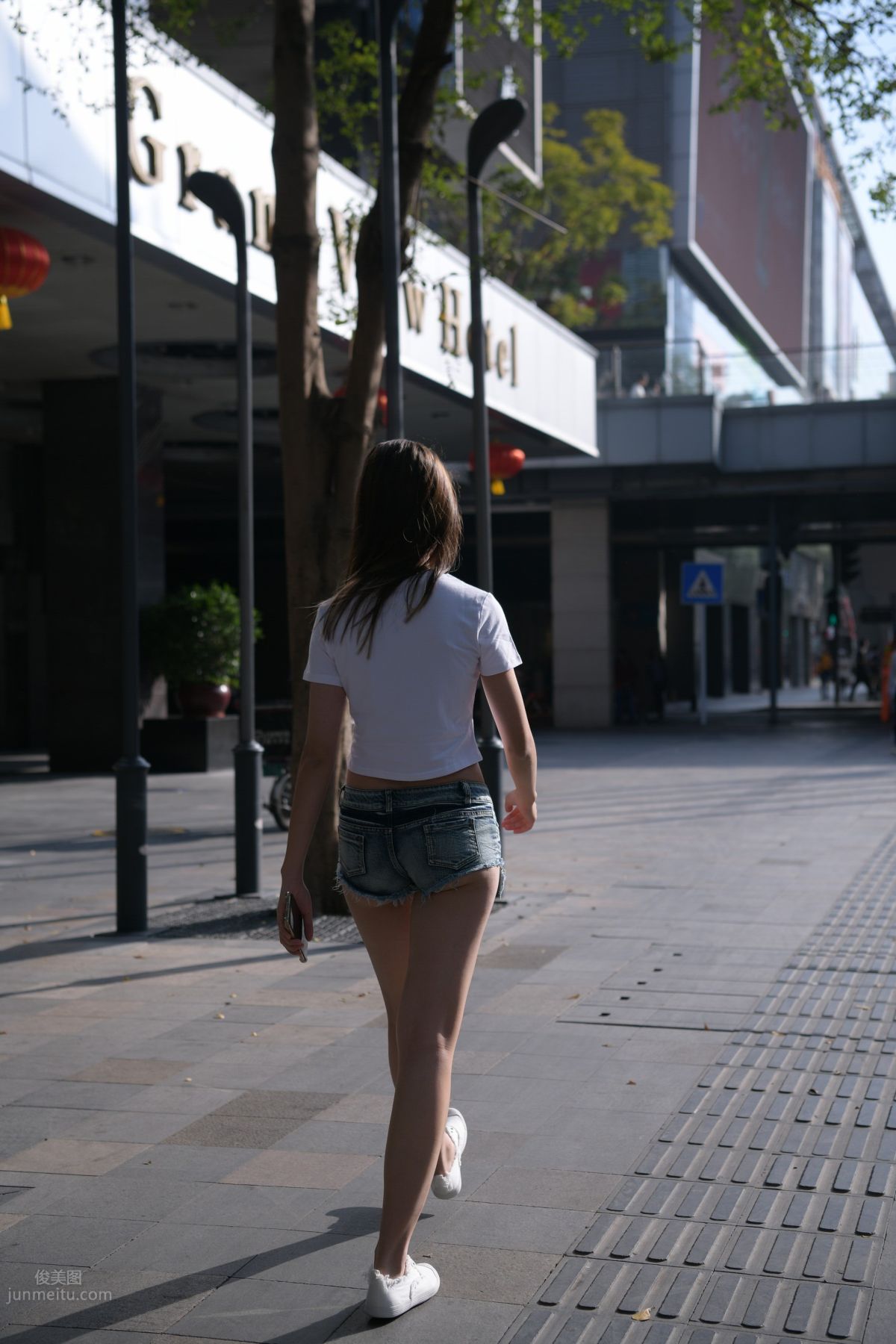 [Mojing Street] 126 Very Sexy Denim Hot Pants Girl photo 84