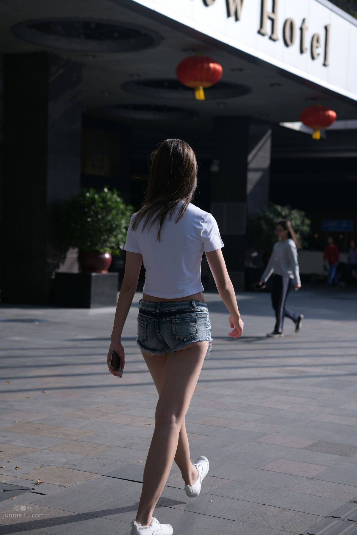 [Mojing Street] 126 Very Sexy Denim Hot Pants Girl photo 89
