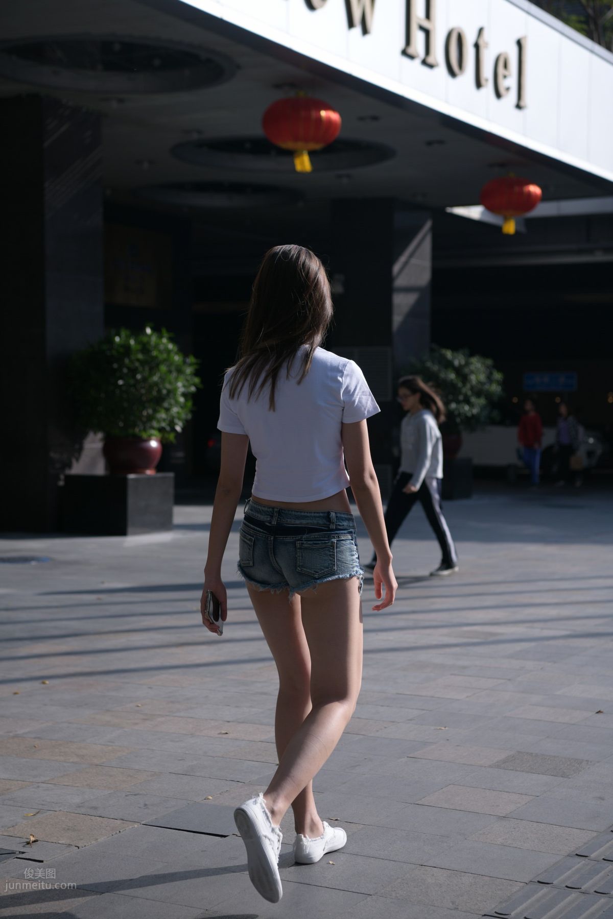 [Mojing Street] 126 Very Sexy Denim Hot Pants Girl photo 90