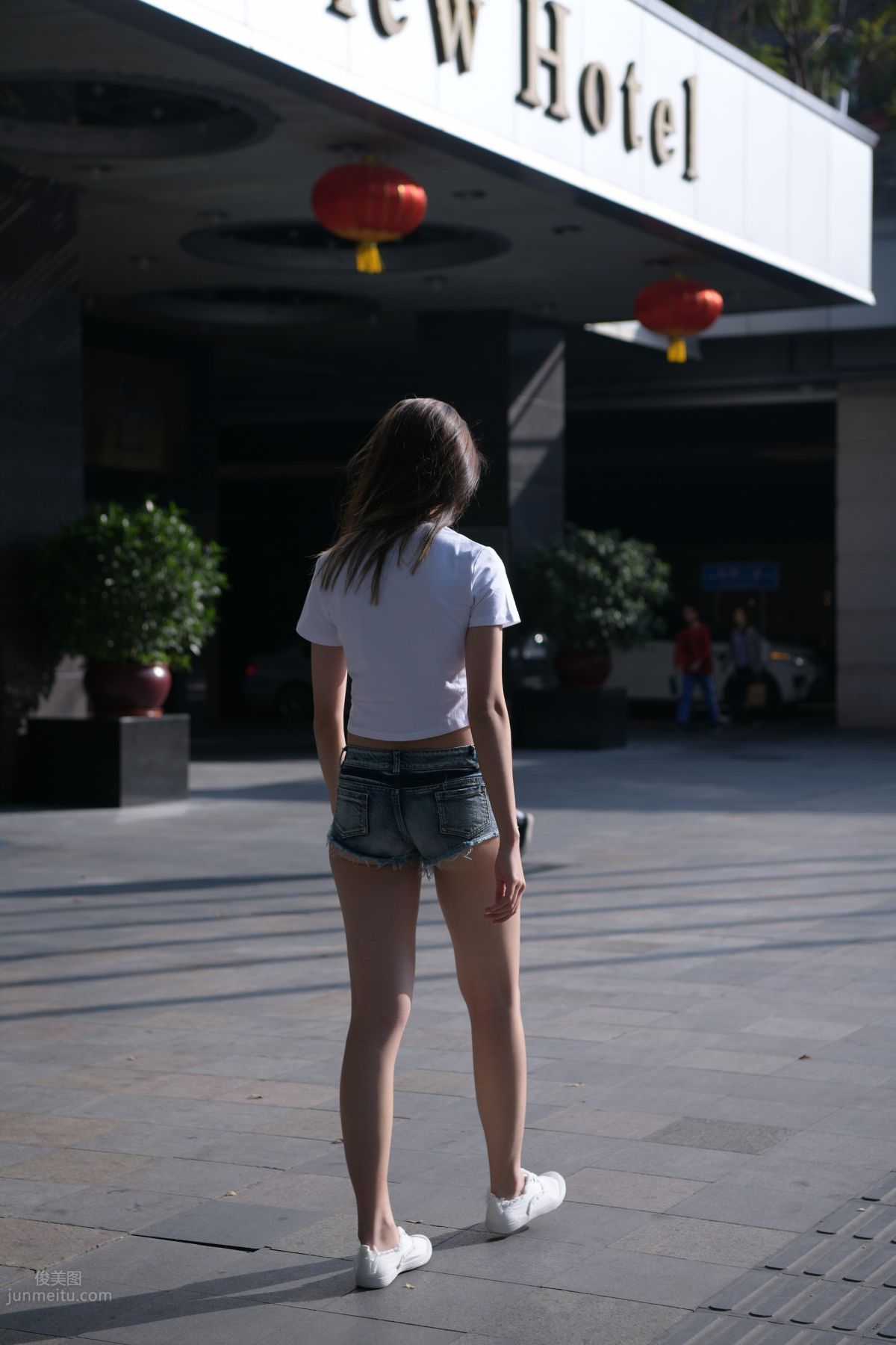 [Mojing Street] 126 Very Sexy Denim Hot Pants Girl photo 91