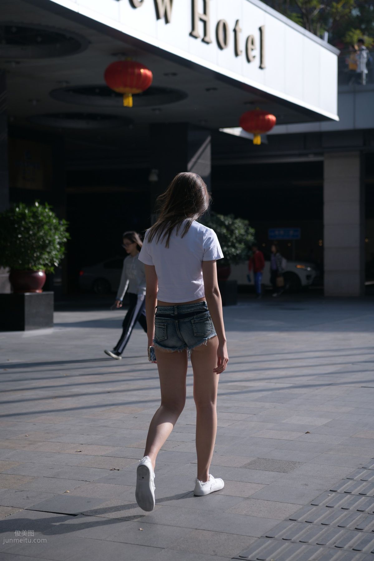 [Mojing Street] 126 Very Sexy Denim Hot Pants Girl photo 92