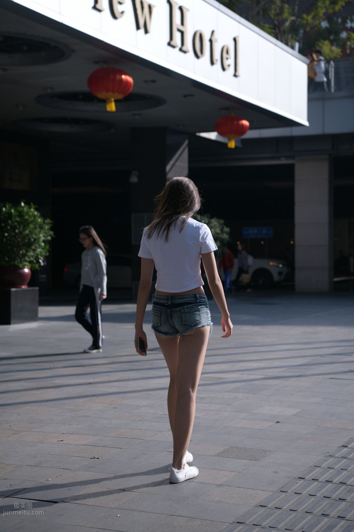 [Mojing Street] 126 Very Sexy Denim Hot Pants Girl photo 93