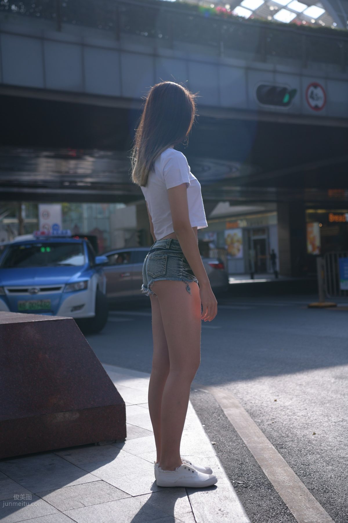 [Mojing Street] 126 Very Sexy Denim Hot Pants Girl photo 99