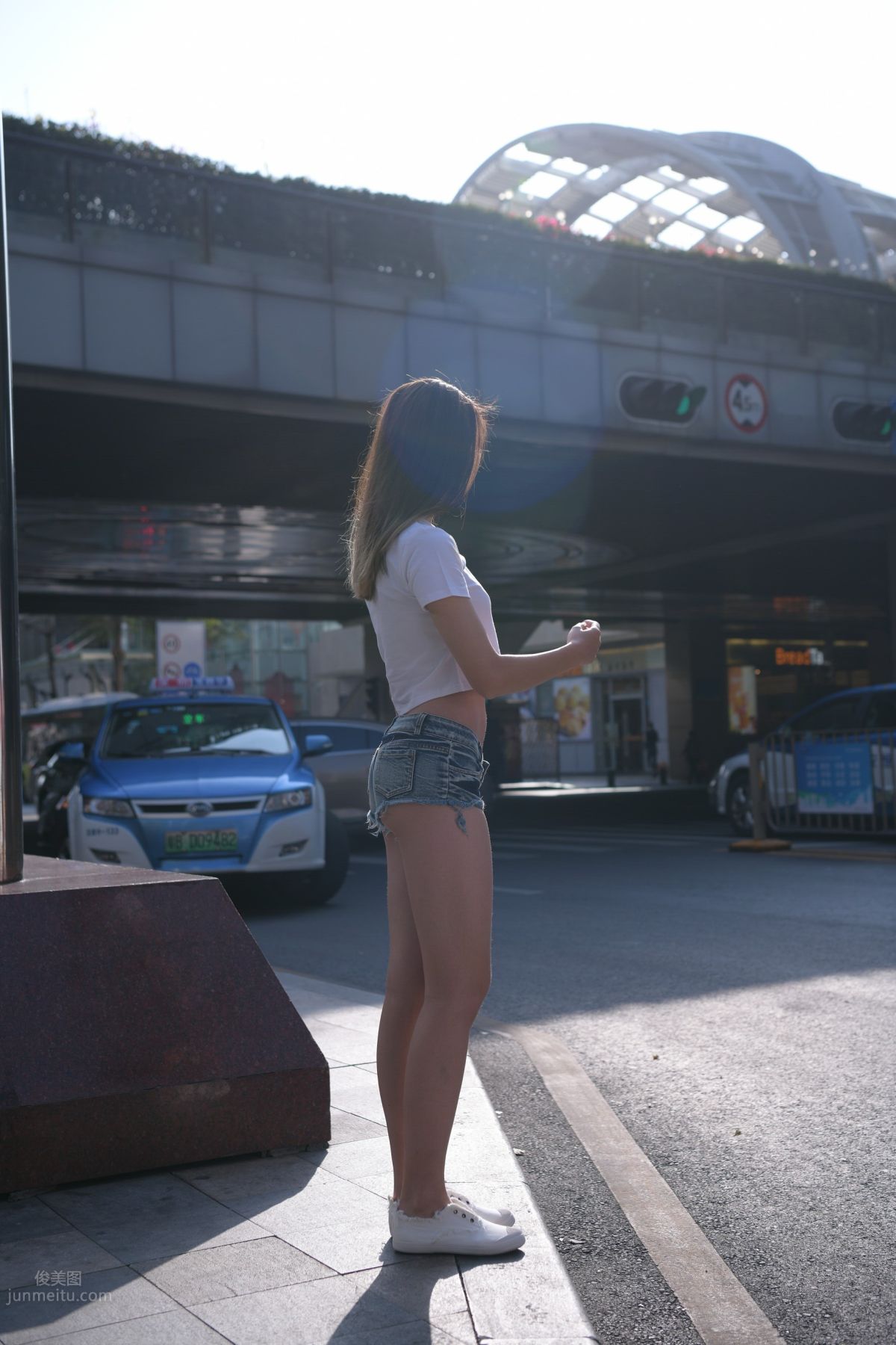 [Mojing Street] 126 Very Sexy Denim Hot Pants Girl photo 100