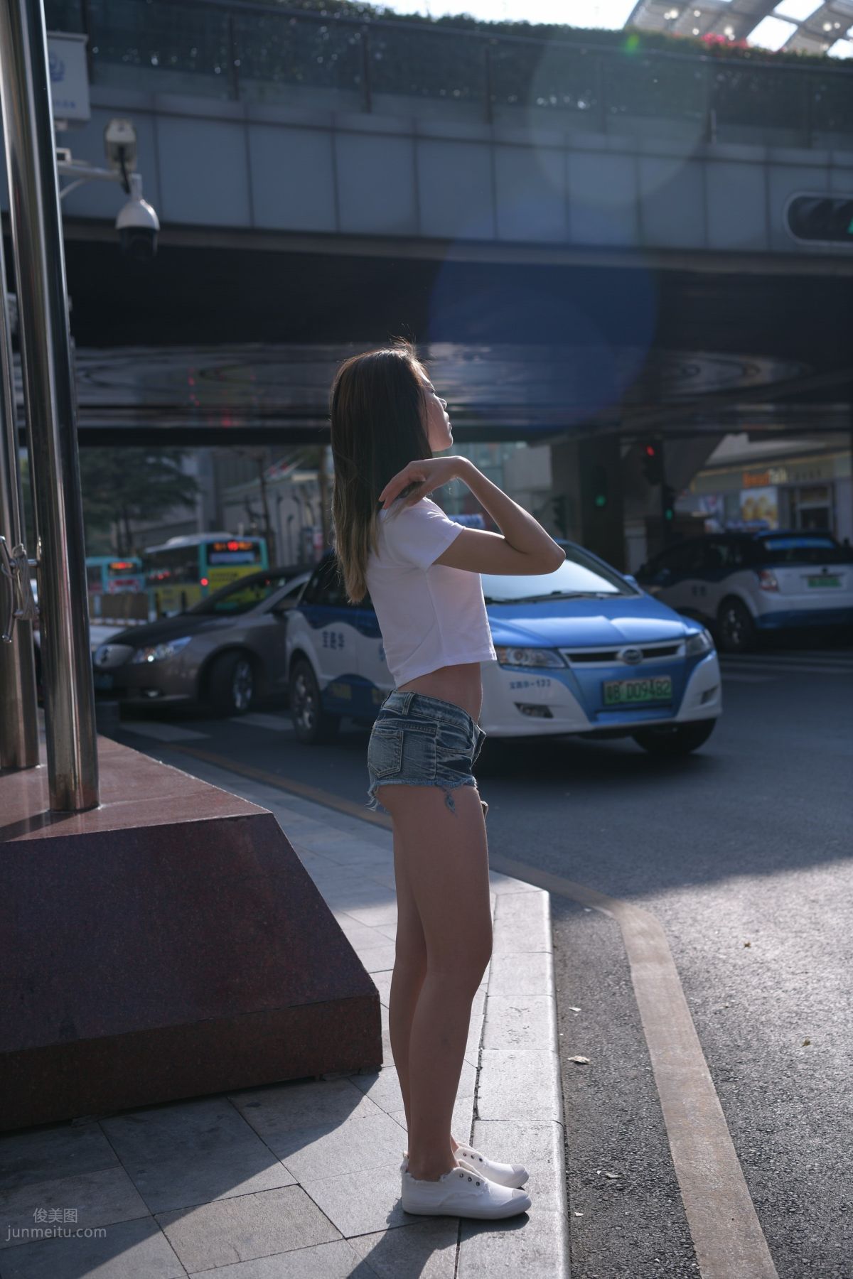 [Mojing Street] 126 Very Sexy Denim Hot Pants Girl photo 102