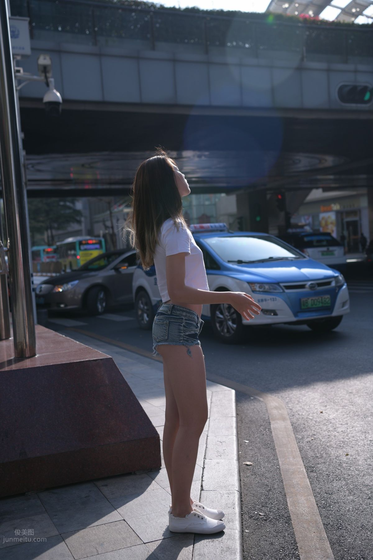[Mojing Street] 126 Very Sexy Denim Hot Pants Girl photo 103