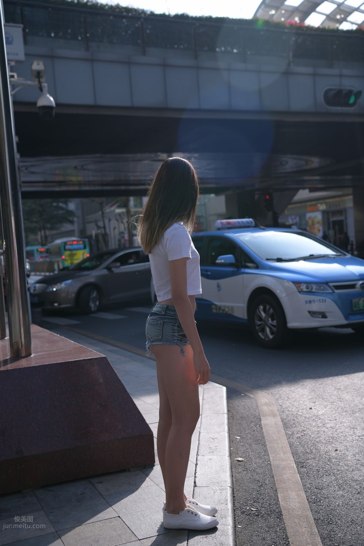 [Mojing Street] 126 Very Sexy Denim Hot Pants Girl photo 104