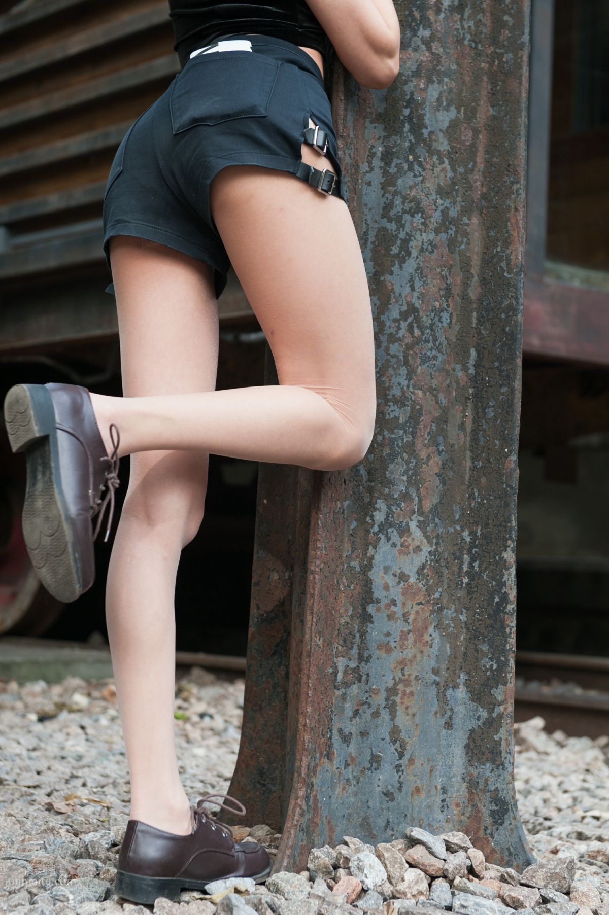 [Mojing Street] 132 Girl with Flesh-Colored Stockings and Beautiful Legs at the Football Field, Your Smile Cannot Be Hidden by a Mask photo 86
