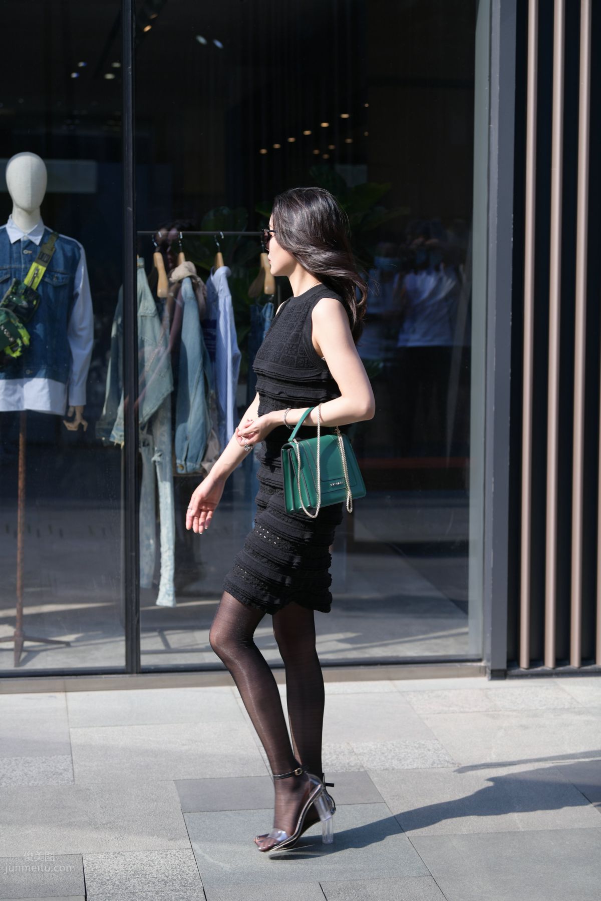 [Mojing Street] 145 Sexy Charming Black Dress Young Lady photo 28