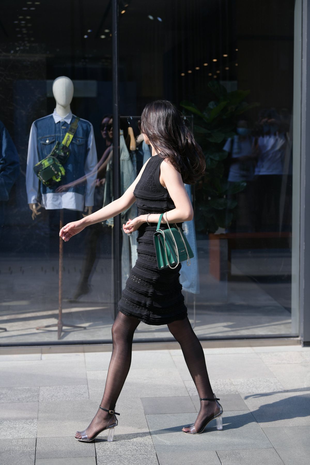 [Mojing Street] 145 Sexy Charming Black Dress Young Lady photo 29