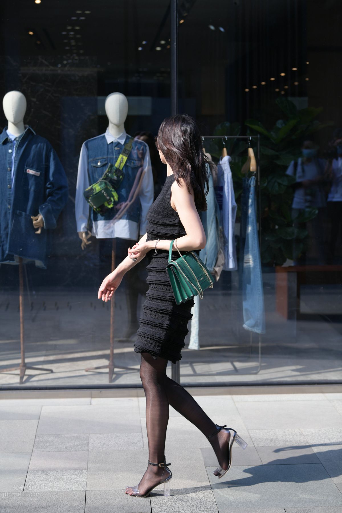 [Mojing Street] 145 Sexy Charming Black Dress Young Lady photo 30