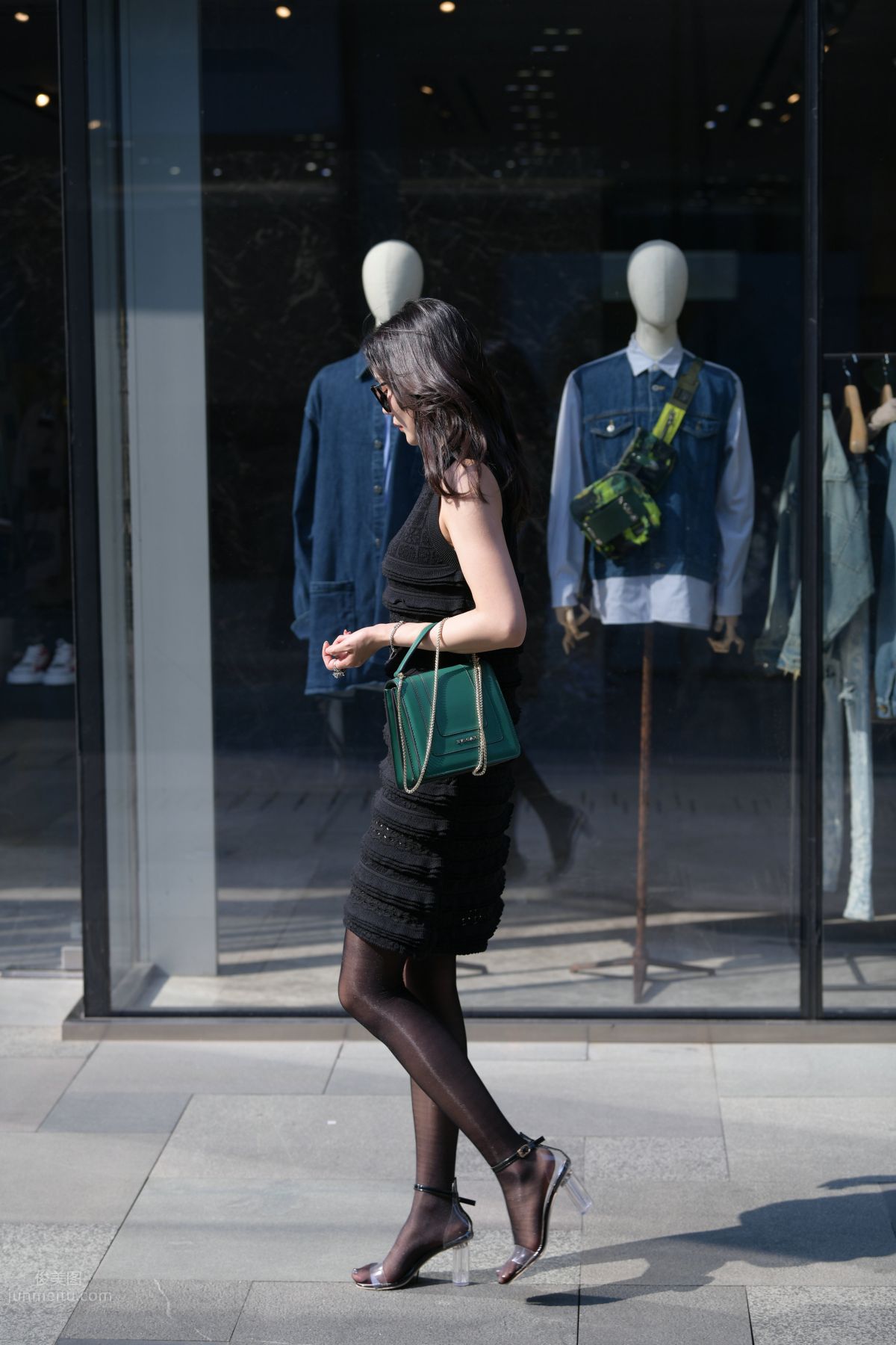 [Mojing Street] 145 Sexy Charming Black Dress Young Lady photo 31