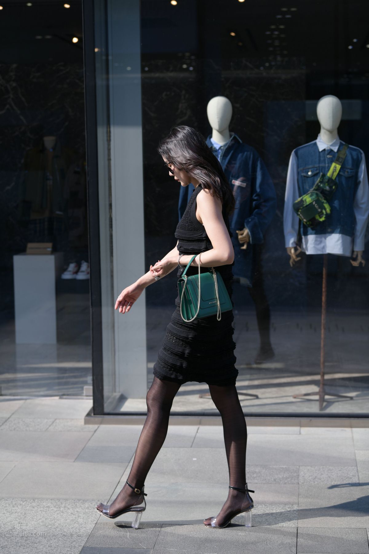 [Mojing Street] 145 Sexy Charming Black Dress Young Lady photo 32