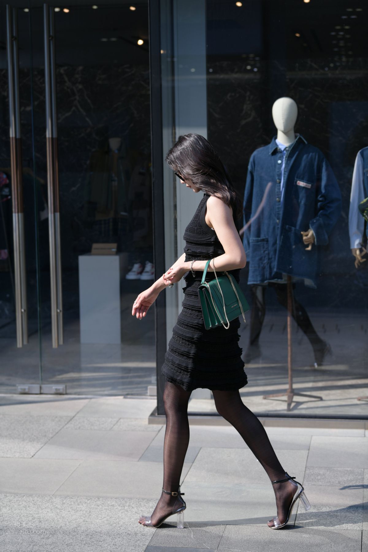 [Mojing Street] 145 Sexy Charming Black Dress Young Lady photo 33