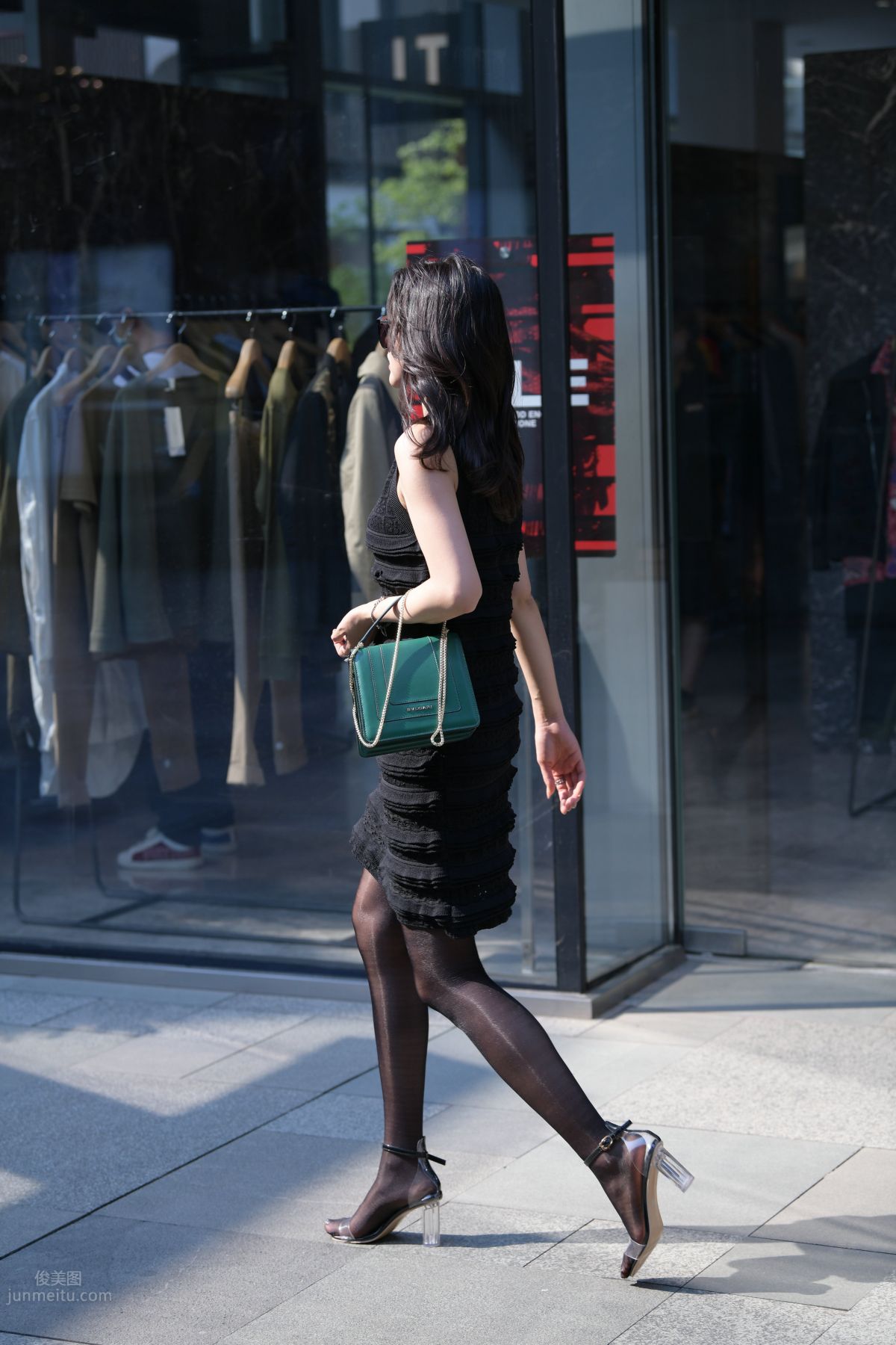 [Mojing Street] 145 Sexy Charming Black Dress Young Lady photo 35