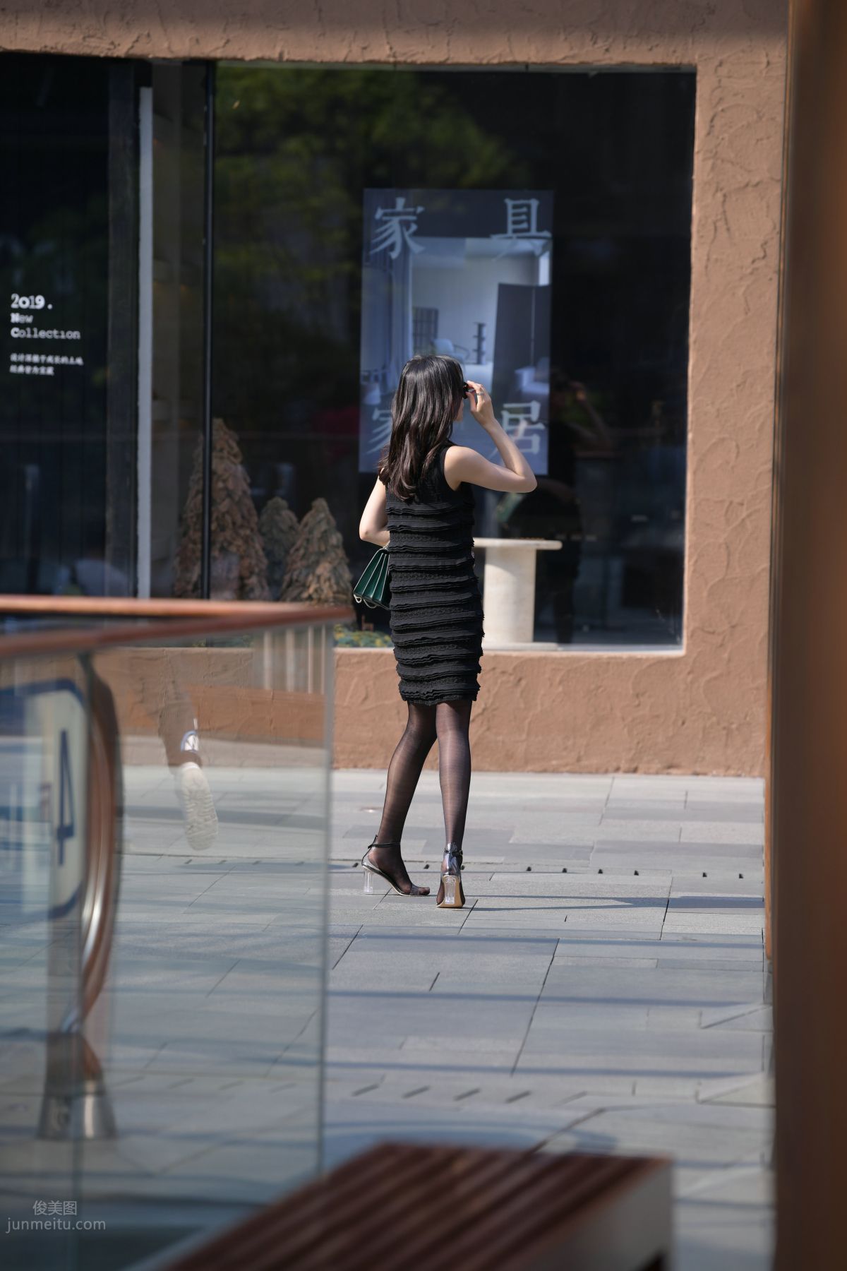 [Mojing Street] 145 Sexy Charming Black Dress Young Lady photo 54