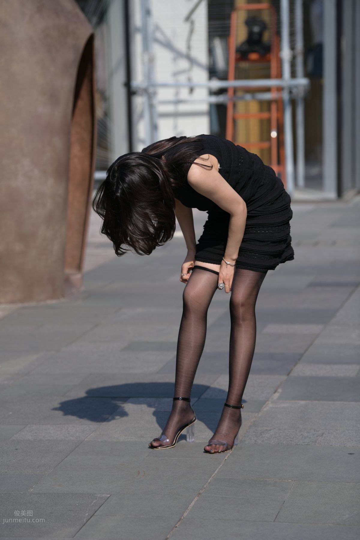 [Mojing Street] 145 Sexy Charming Black Dress Young Lady photo 55