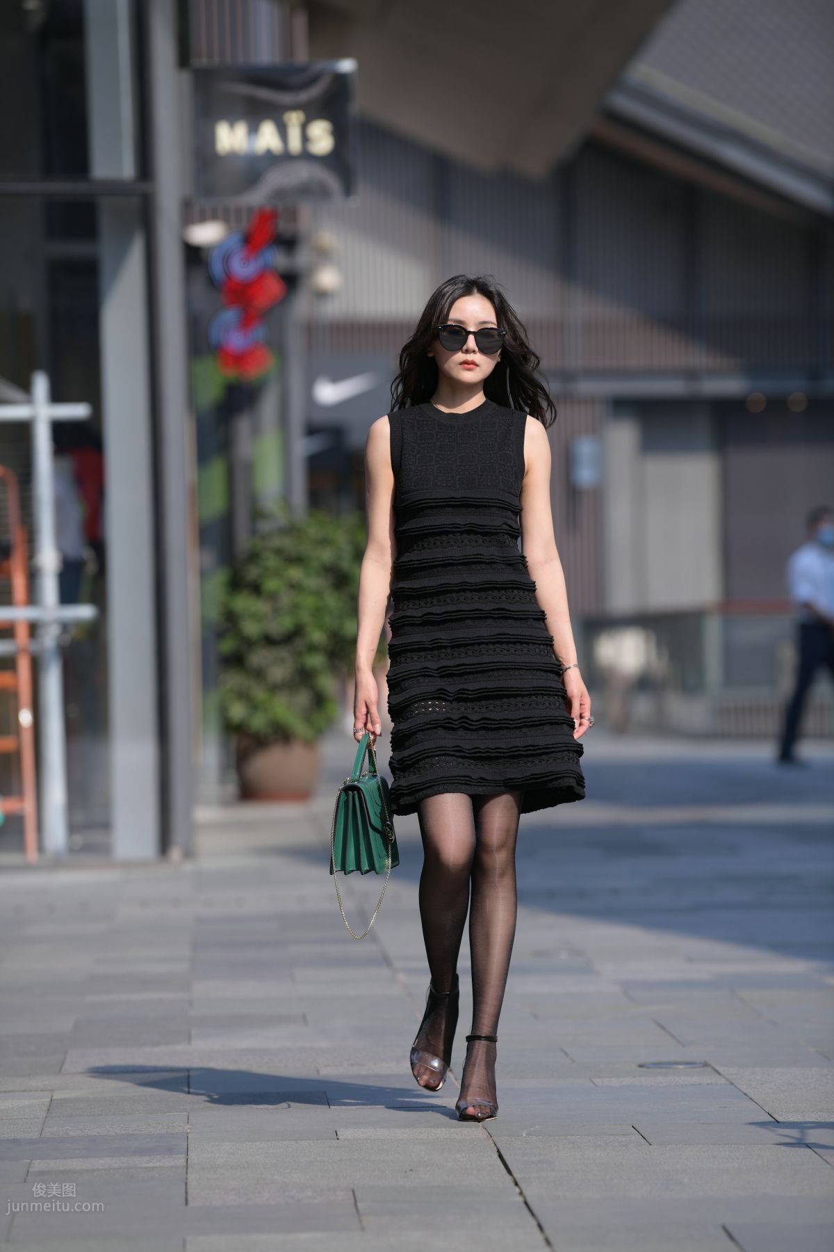 [Mojing Street] 145 Sexy Charming Black Dress Young Lady photo 61