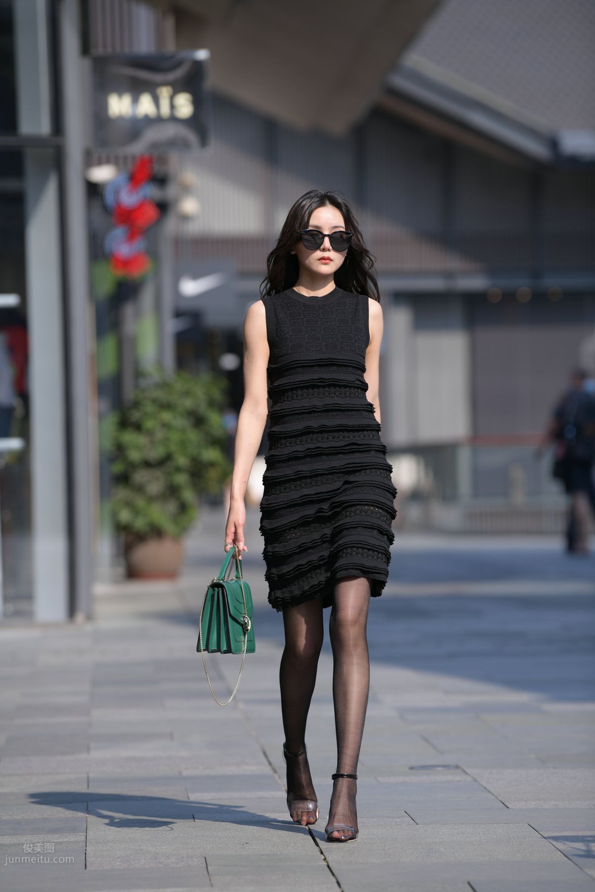 [Mojing Street] 145 Sexy Charming Black Dress Young Lady photo 65