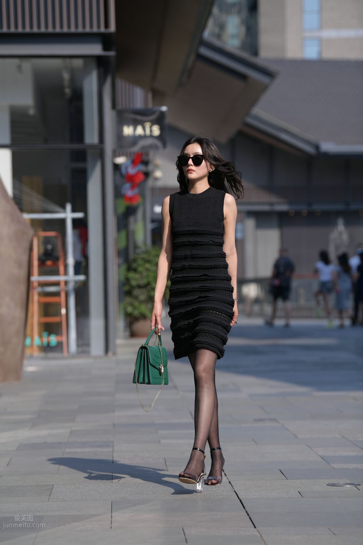 [Mojing Street] 145 Sexy Charming Black Dress Young Lady photo 69