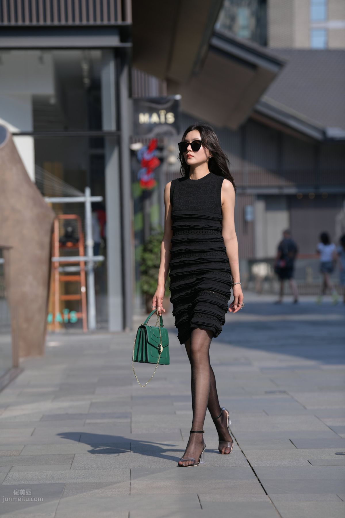 [Mojing Street] 145 Sexy Charming Black Dress Young Lady photo 70