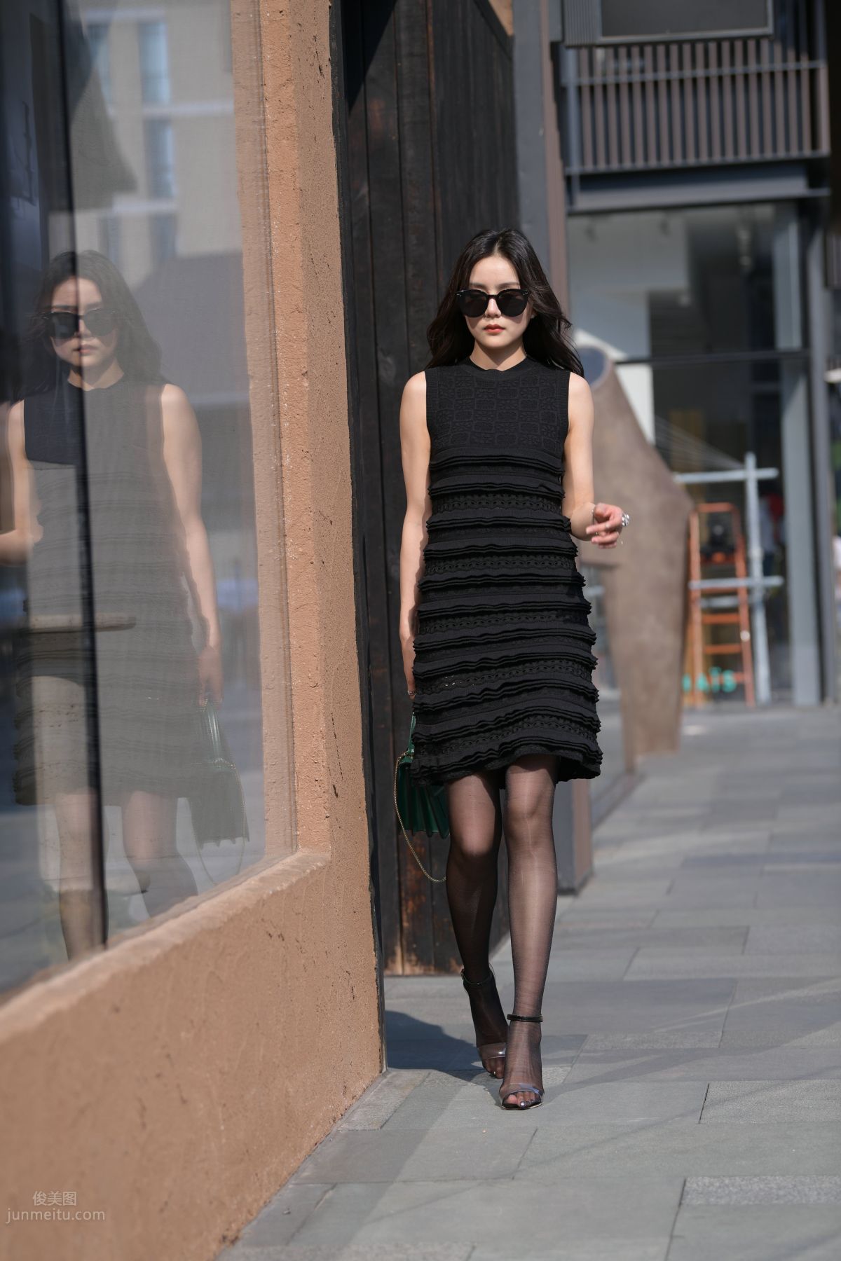 [Mojing Street] 145 Sexy Charming Black Dress Young Lady photo 79