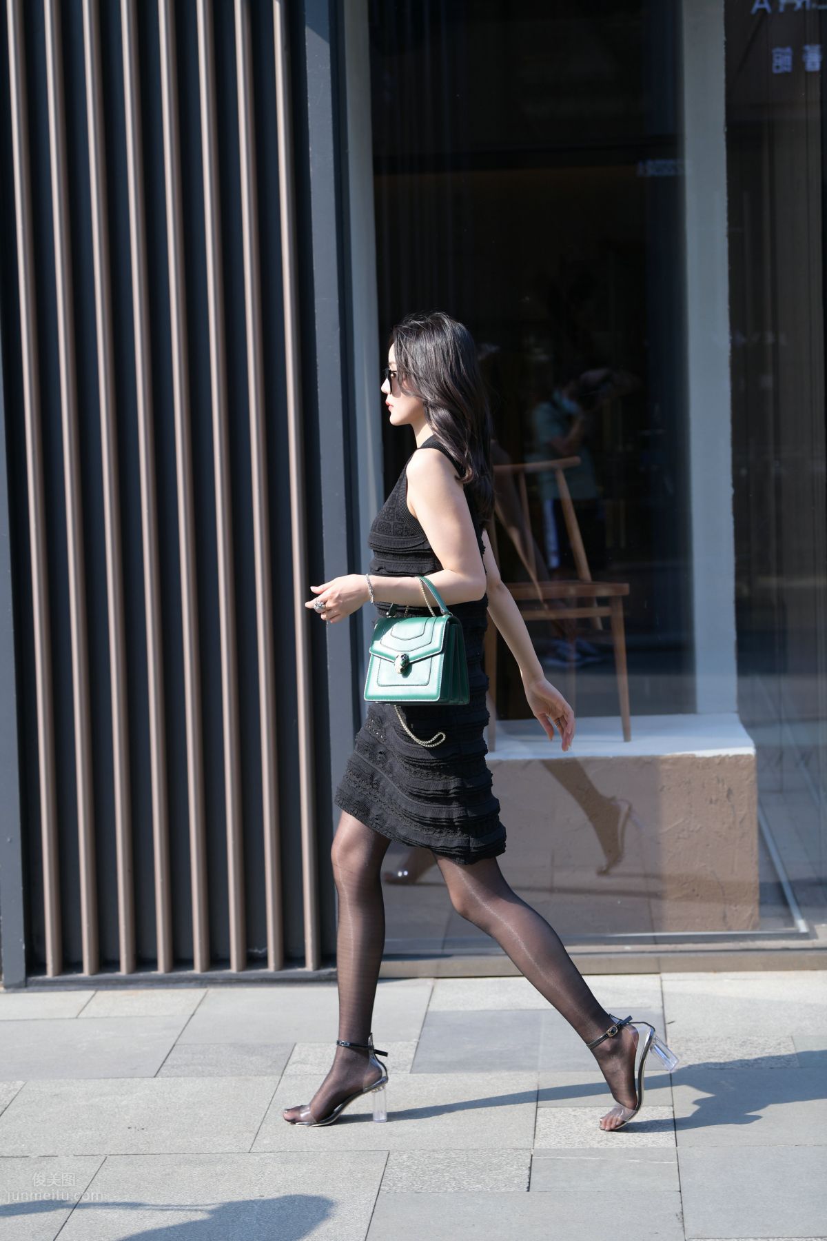 [Mojing Street] 145 Sexy Charming Black Dress Young Lady photo 81
