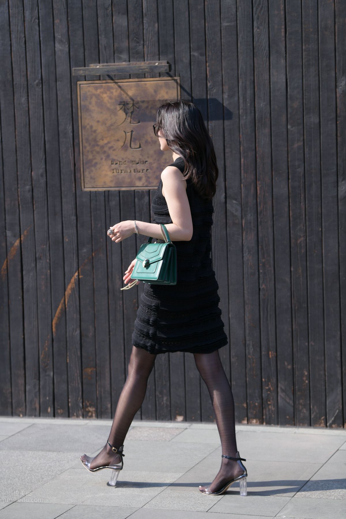 [Mojing Street] 145 Sexy Charming Black Dress Young Lady photo 83