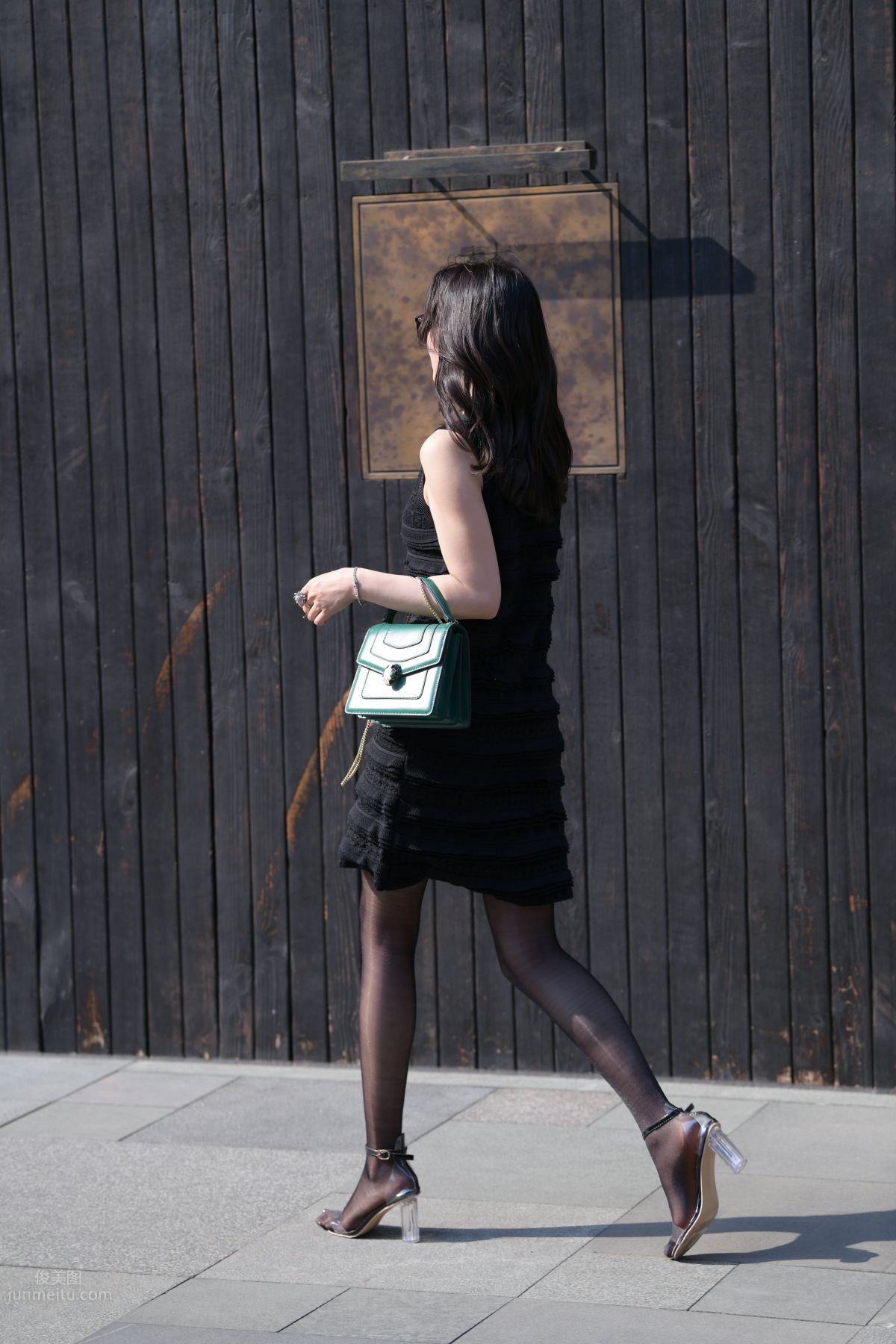 [Mojing Street] 145 Sexy Charming Black Dress Young Lady photo 84