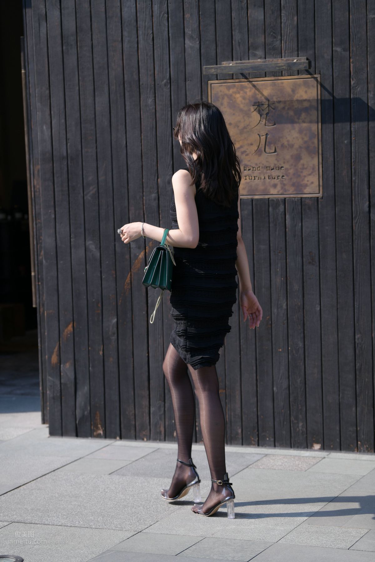 [Mojing Street] 145 Sexy Charming Black Dress Young Lady photo 85
