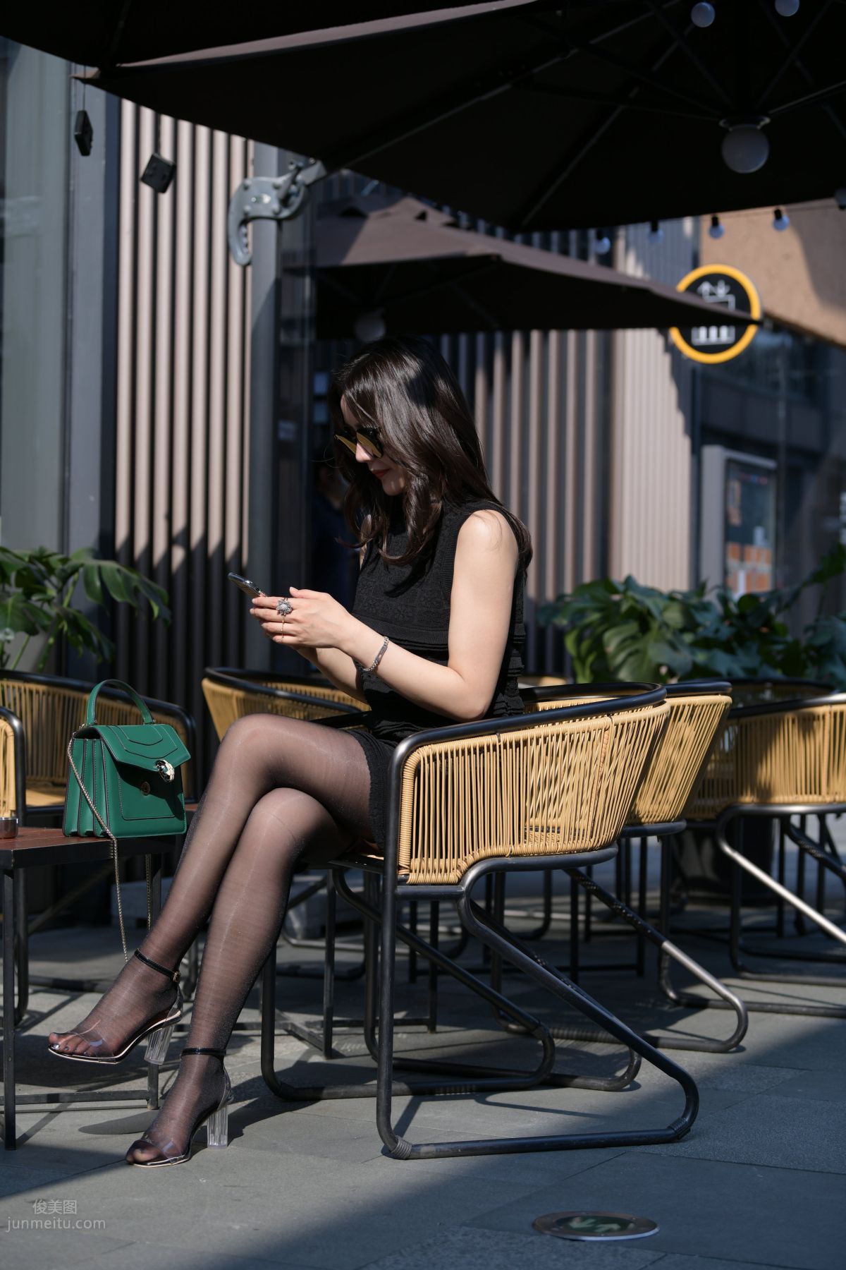 [Mojing Street] 145 Sexy Charming Black Dress Young Lady photo 105