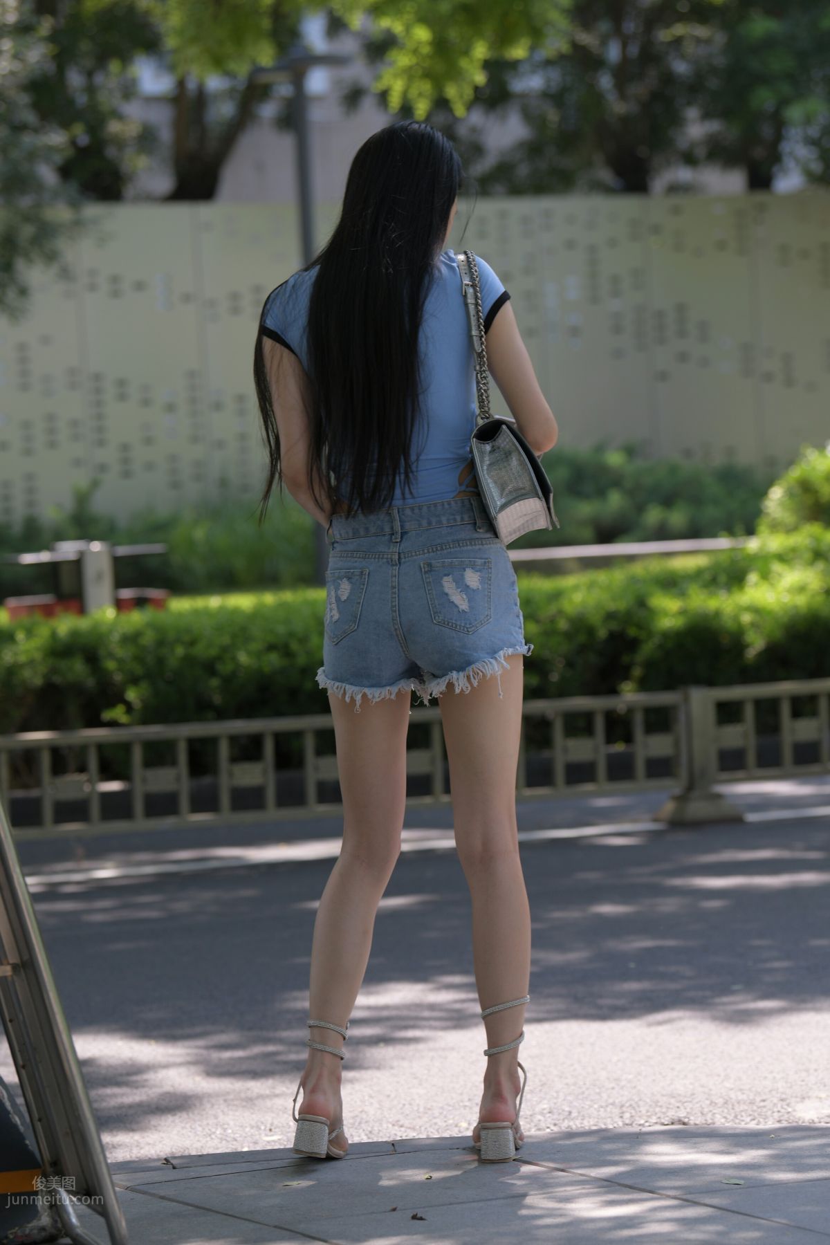 [Mojing Street] 149 Blue Denim Hot Pants Beauty photo 37