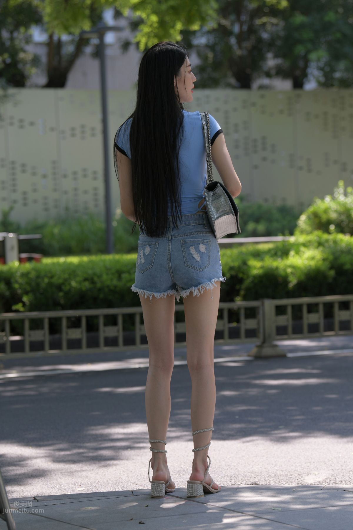 [Mojing Street] 149 Blue Denim Hot Pants Beauty photo 39